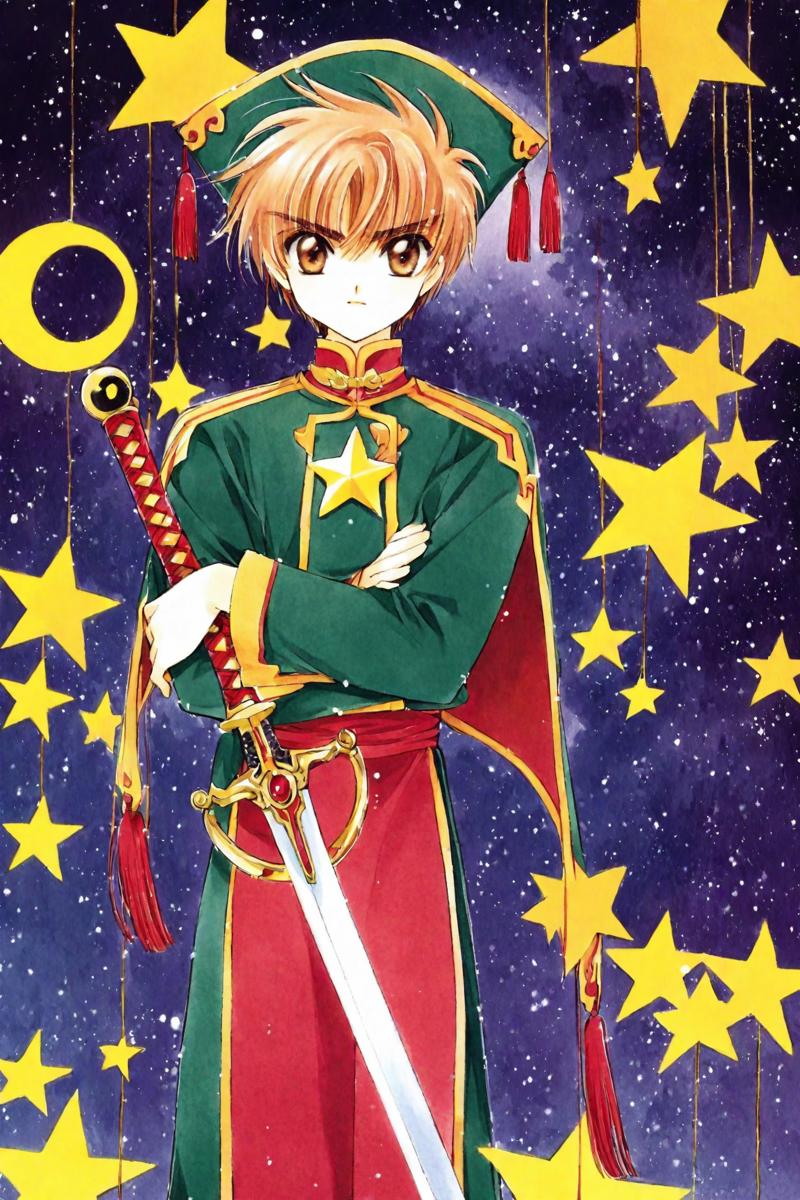 33652-3840200774-Card Captor Sakura,_Li Syaoran,1990s (style),star (symbol),retro artstyle,hat,1boy,long sleeves,looking at viewer,male child,sol.png